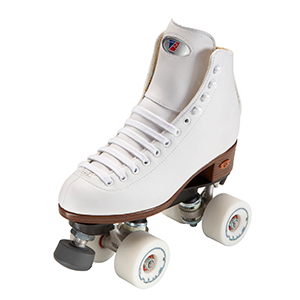 Figure roller skates or quad skates